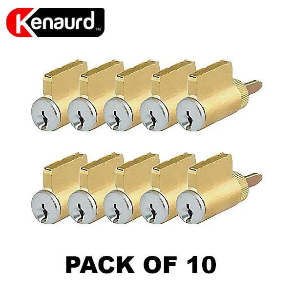 10 x Premium Key-In-Knob (KIK) Cylinder - SC4 - US26D (Pack of 10)