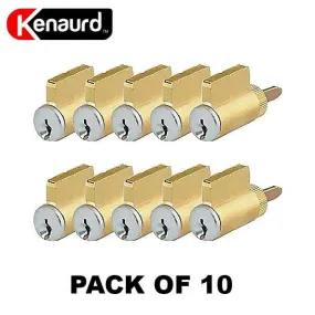 10 x Premium Key-In-Knob (KIK) Cylinder - SC4 - US26D (Pack of 10)