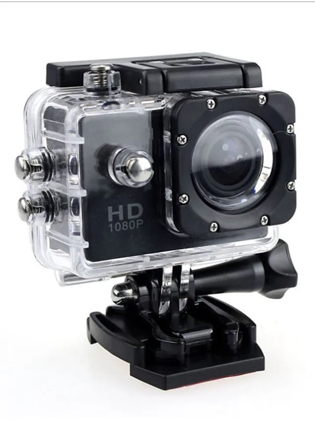 1080p 12MP Action Camera Full HD 2.0 Inch Screen 30 m 98 Foot Waterproof Sports Camera with Accessories Kits for Bicycle Motorcycle Diving Swimming etc