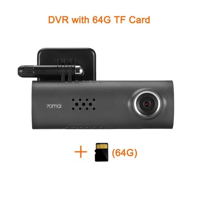 1080P Xiaomi WIFI Dash Cam (70 Minutes, DVR, Wireless, 130 Degree, 30fps)