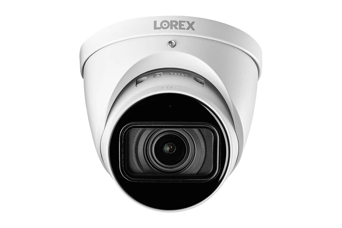 16-Channel 4K Nocturnal NVR System with Eight Audio Domes and Eight Motorized Varifocal Smart IP Cameras