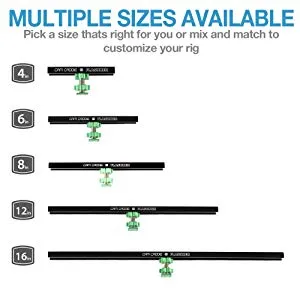 16 Inch 1/4-20 FLASHNER KIT (Green) (Flash Shoe Extention)
