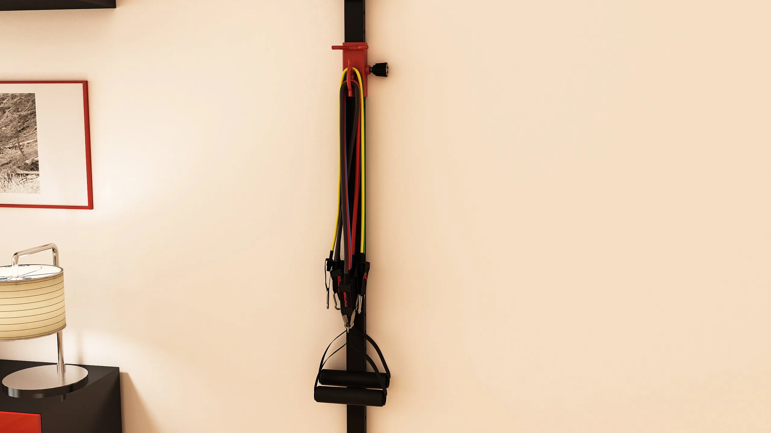2 x RFS® Black Adjustable Wall Anchor With 150lbs/68kg Bands - Bundle