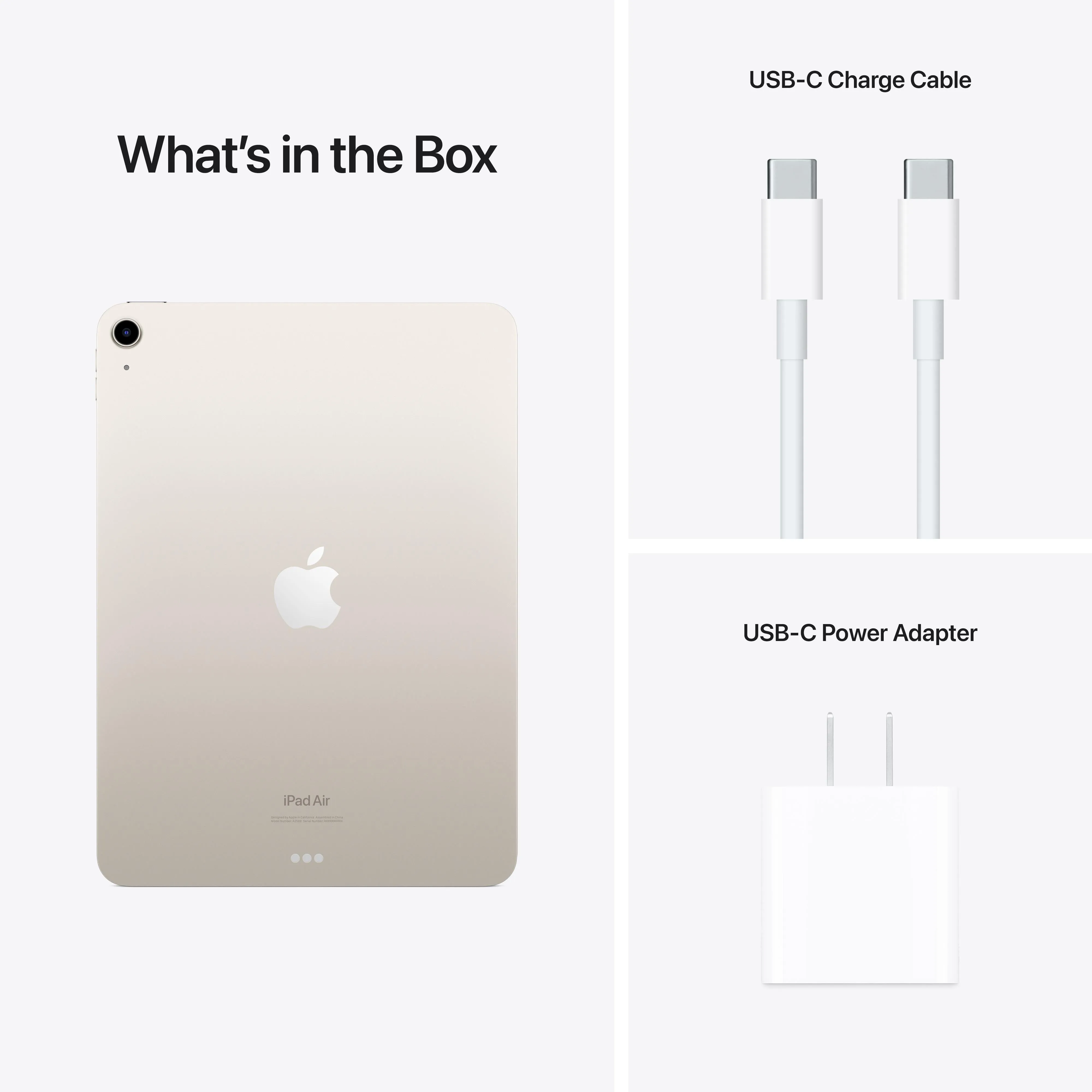 2022 iPad Air Wi-Fi 64GB - Starlight (5th generation)