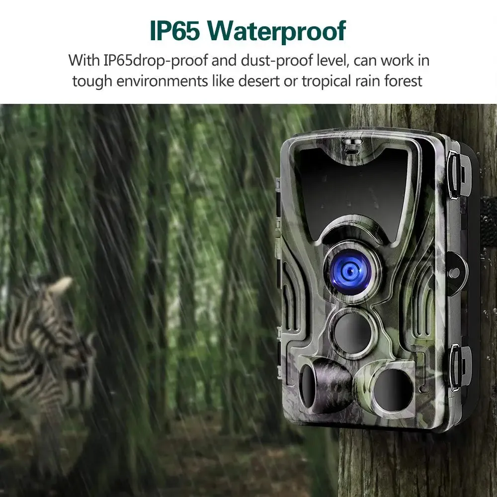 2.0inch LCD Hunting Trail Camera 20MP 1080P Night Vision Waterproof Cameras Photo Trap HC801A Wireless Wildlife Surveillance