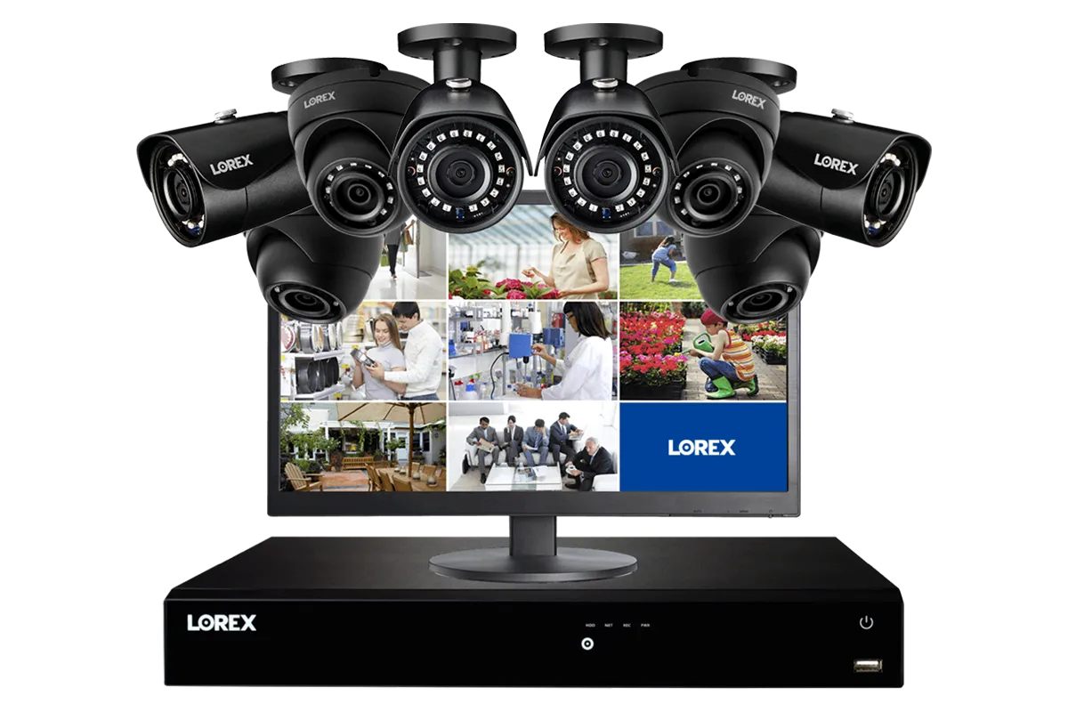 2K Security System with 8 Color Night Vision IP Cameras and Monitor