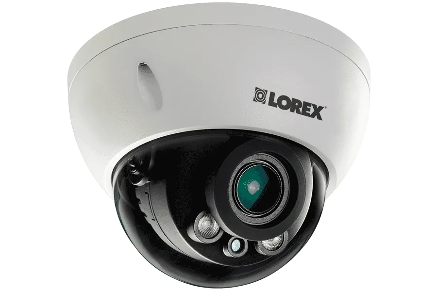 2K Super HD Vandal Proof Outdoor Security Dome Camera with Motorized Optical Varifocal 3x Zoom Lens, 140ft Night Vision