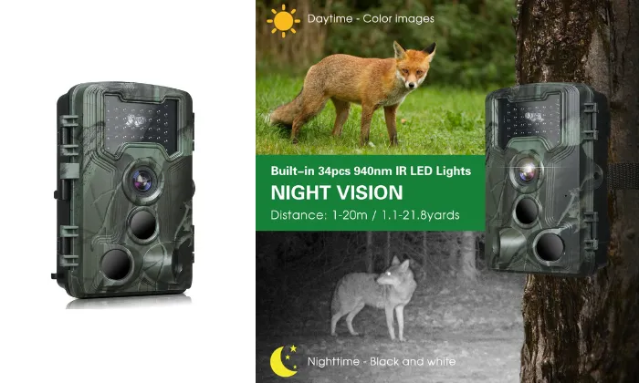 36MP 1080P Trail & Game Camera with Night Vision
