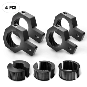 4-Pack Standard Mounting Bracket Kit LED Off Road Light Vertical Bar Tube Clamp Roof Roll Cage Holder