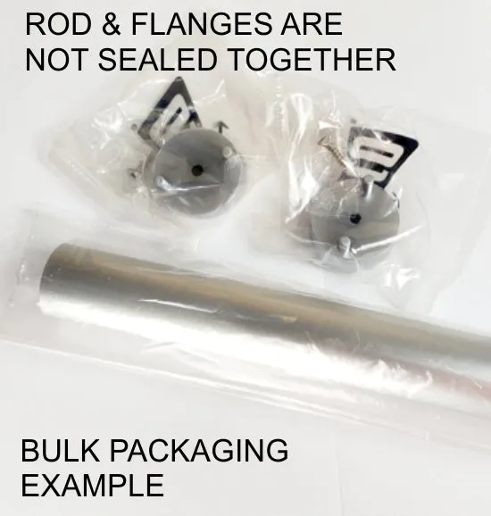 48 Inch Satin Brass Round 1 5/16 Rod Kit
