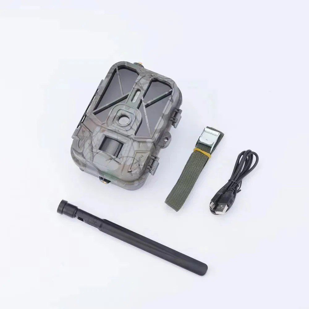 4G LIVE Video Hunting Trail Camera 10000mah Lithium Battery Cellular Camera 36MP4K Wireless APP Cloud Service IR Night Vision De