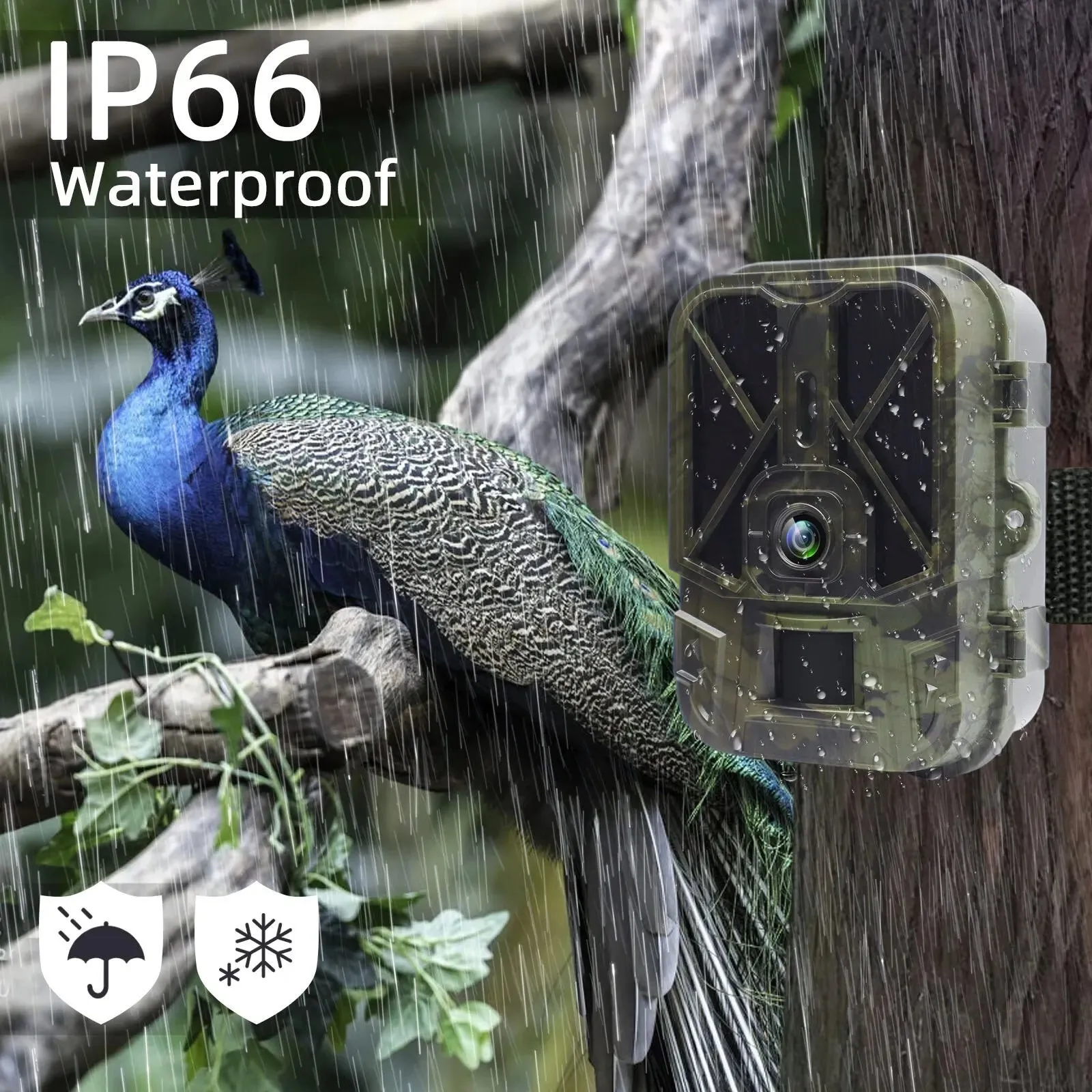 4G LIVE Video Hunting Trail Camera 10000mah Lithium Battery Cellular Camera 36MP4K Wireless APP Cloud Service IR Night Vision De