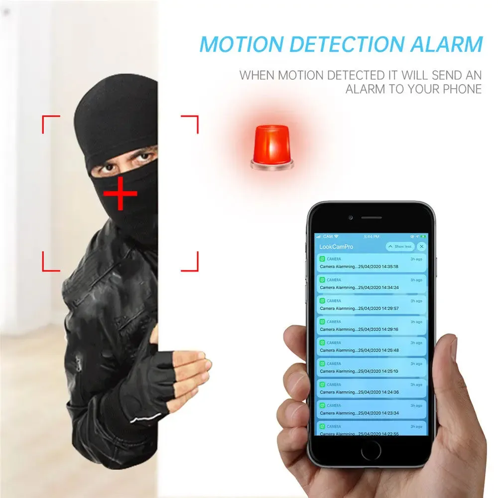 4K HD WIFI Clock Camera Micro Camera IR Night View Alarm Camcorder -4K HD camera