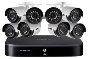 4K Ultra HD 16-Channel Security System with eight 4K (8MP) Cameras, Advanced Motion Detection and Smart Home Voice Control