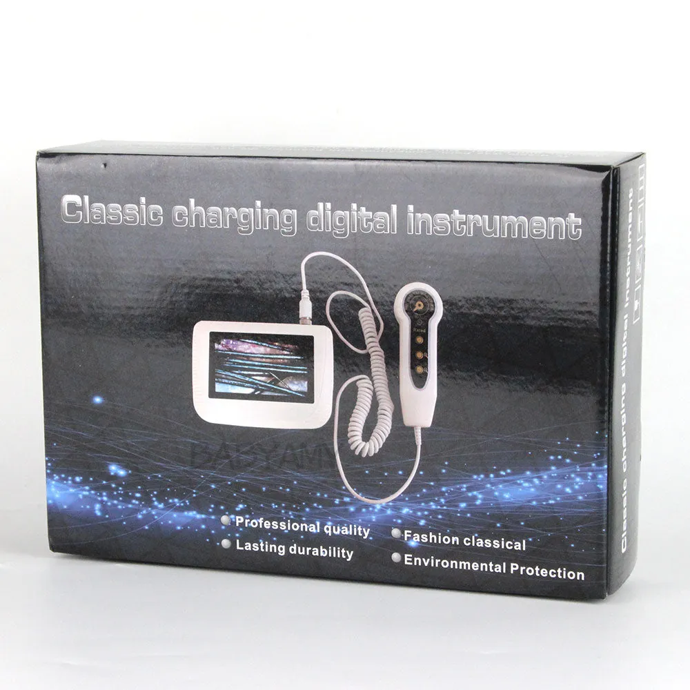 5-200X Charging Scalp Detector Digital Hair Skin Analyzer Microscope for Hair Follicle Testing and Skin Analysis Magnifier