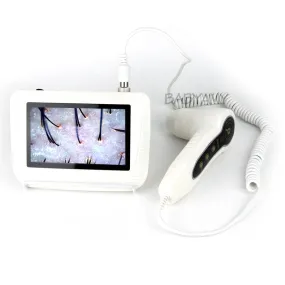 5-200X Charging Scalp Detector Digital Hair Skin Analyzer Microscope for Hair Follicle Testing and Skin Analysis Magnifier