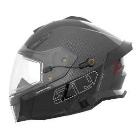 509  Delta V Carbon Commander Snowmobile Helmet Fidlock Electric Shield Legacy FMVSS 218
