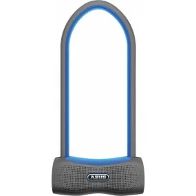 770A SmartX Bike U-Lock - 4.2 x 11.8", Keyless, Gray/Blue, Includes USH Bracket