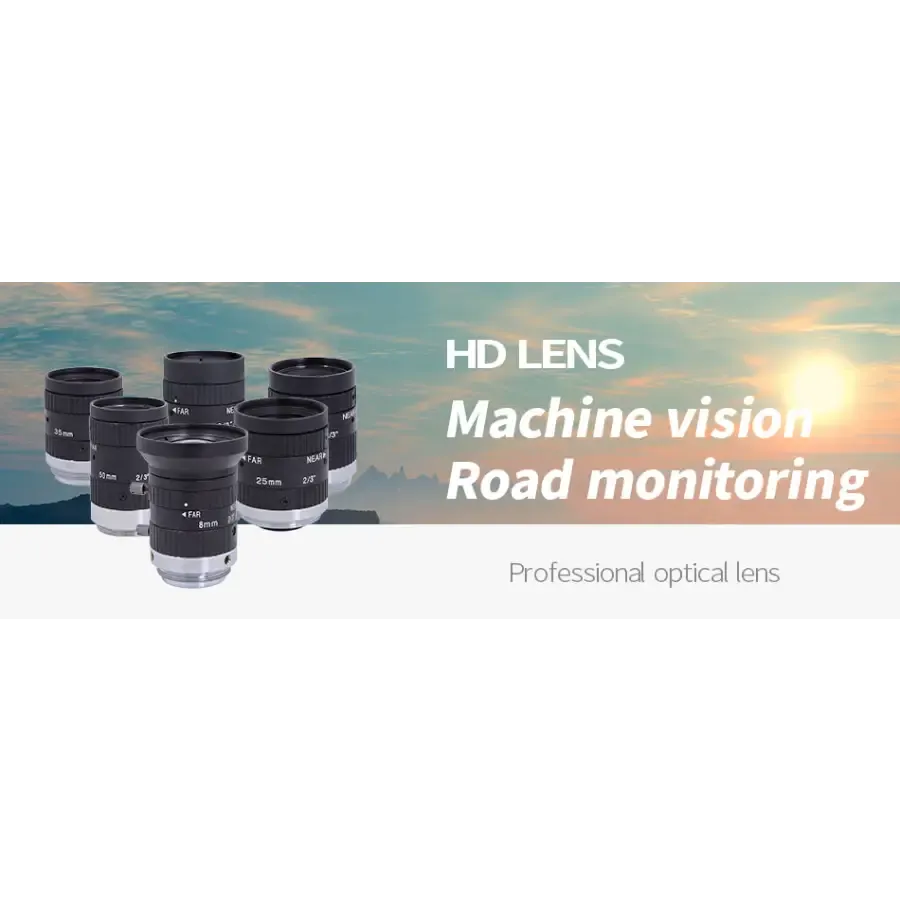 8MP C-mount F2.0 Aperture 1" 16mm-50mm Prime FA Industrial Lens