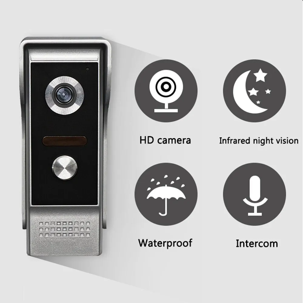 9 Inch Home WiFi Video Intercom System Wireless Video Doorbell with Night Vision Waterproof  Support 32G TF Card Video Recording