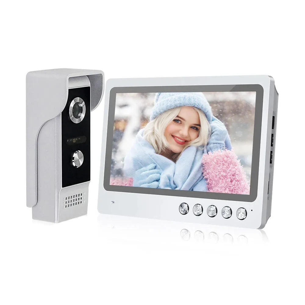 9 Inch Home WiFi Video Intercom System Wireless Video Doorbell with Night Vision Waterproof  Support 32G TF Card Video Recording