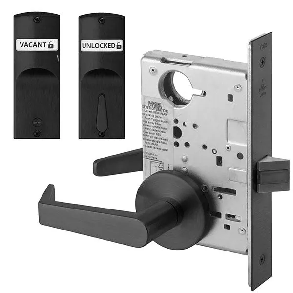 Accentra (formerly Yale)  AUR 8862FL Privacy, Bedroom, or Bath Mortise Lock with Double Indicator Inside/Outside, Augusta Lever, Standard Rose