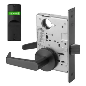 Accentra (formerly Yale)  AUR 8862FL Privacy, Bedroom, or Bath Mortise Lock with Single Indicator Outside, Augusta Lever, Standard Rose
