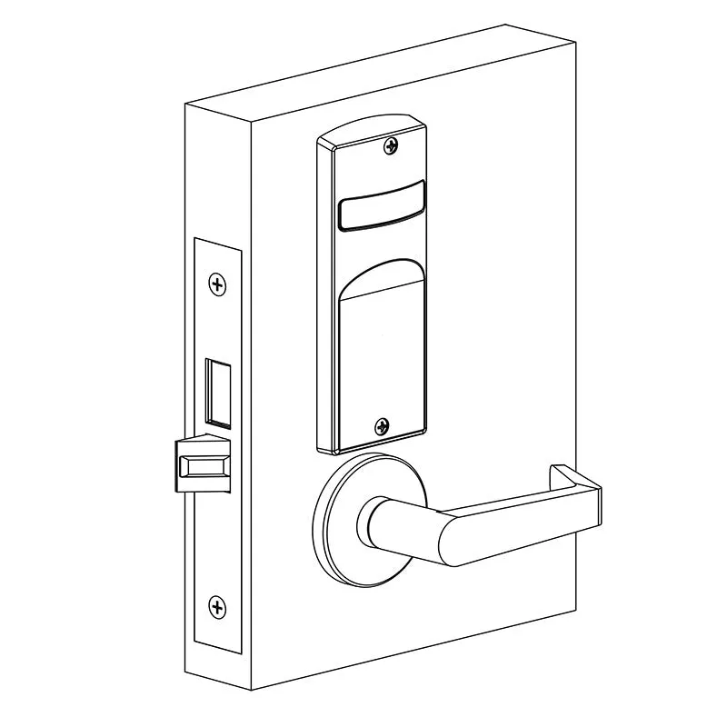 Accentra (formerly Yale)  AUR 8862FL Privacy, Bedroom, or Bath Mortise Lock with Single Indicator Outside, Augusta Lever, Standard Rose