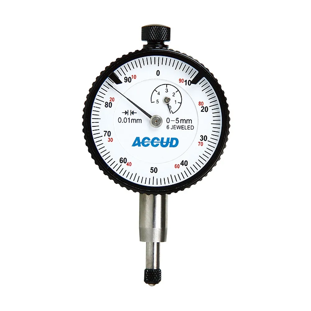 ACCUD SHOCKPROOF DIAL INDICATOR FLAT BACK 5MM AC228-005-12