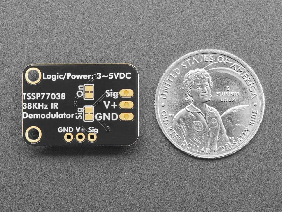 Adafruit TSSP77038 38KHz Infrared IR Demodulator Breakout - STEMMA JST PH 2mm