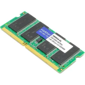 AddOn AA667D2S5/2GB x1 HP EM995AA Compatible 2GB DDR2-667MHz Unbuffered Dual Rank 1.8V 200-pin CL5 SODIMM EM995AA-AA