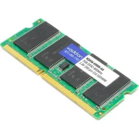 AddOn AA800D2S6/2G x1 HP KQ436-69006 Compatible 2GB DDR2-800MHz Unbuffered Dual Rank 1.8V 200-pin CL6 SODIMM KQ436-69006-AA