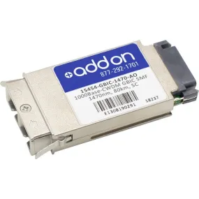 Addon Cisco 15454-Gbic-1470 Compatible Taa Compliant 1000Base-Cwdm Gbic Transceiver (Smf, 1470Nm, 80Km, Sc)