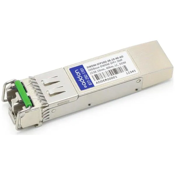 AddOn Cisco DWDM-SFP10G-38.19 Compatible TAA Compliant 10GBase-DWDM 100GHz SFP  Transceiver (SMF, 1538.19nm, 40km, LC, DOM) DWDM-SFP10G-38.19-40-AO