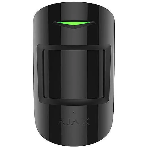 AJAX 42795.06.BL3 Wireless Motion and Glass Break Detector with Pet Immunity, Black