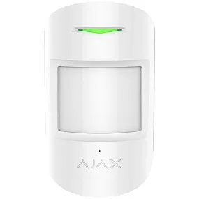 AJAX 42796.06.WH3 Wireless Motion and Glass Break Detector with Pet Immunity, White