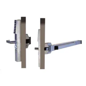 Alarm Lock DL1200ET/DL1300ET Trilogy Narrow Stile Exit Trim,Finish-Satin Chrome