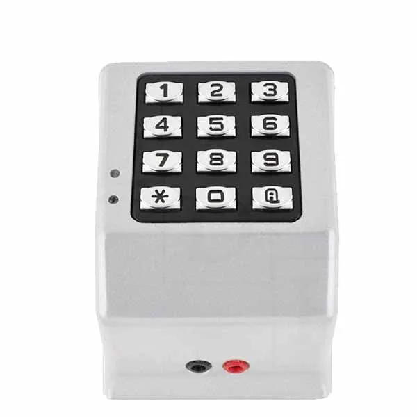 Alarm Lock Trilogy - DK3000 - Weatherproof Digital Access Control Keypads w/ Audit Trail - MS - Metallic Silver