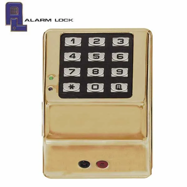 Alarm Lock Trilogy - DK3000 - Weatherproof Digital Access Control Keypads w/ Audit Trail - US3 - Polished Bronze