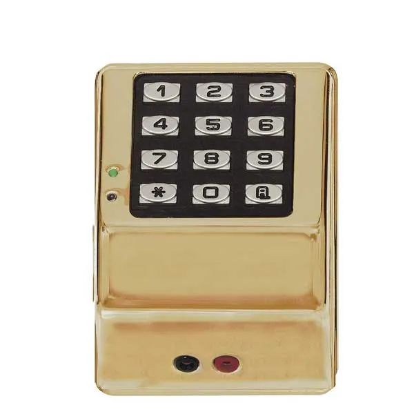 Alarm Lock Trilogy - DK3000 - Weatherproof Digital Access Control Keypads w/ Audit Trail - US3 - Polished Bronze