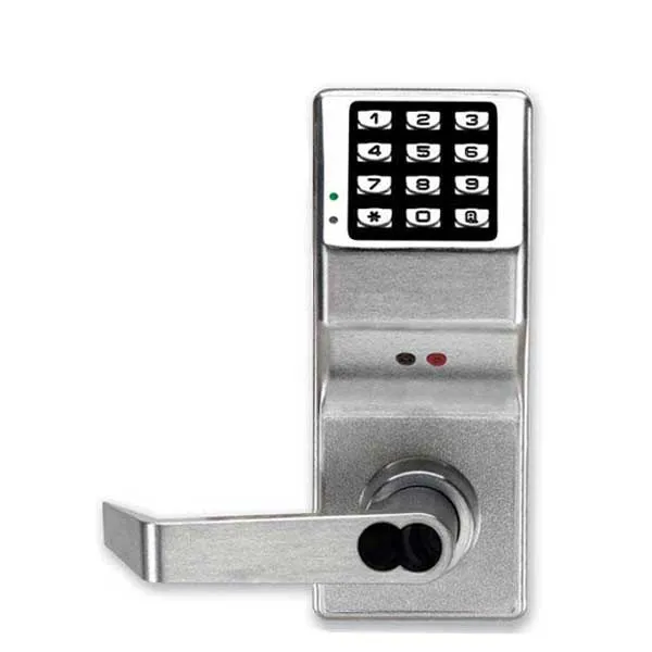Alarm Lock Trilogy - DL4100IC - Digital Keypad Lever Set w/ High Capacity Audit Trail - SFIC Core - Satin Chrome - Fire Rated - Grade 1