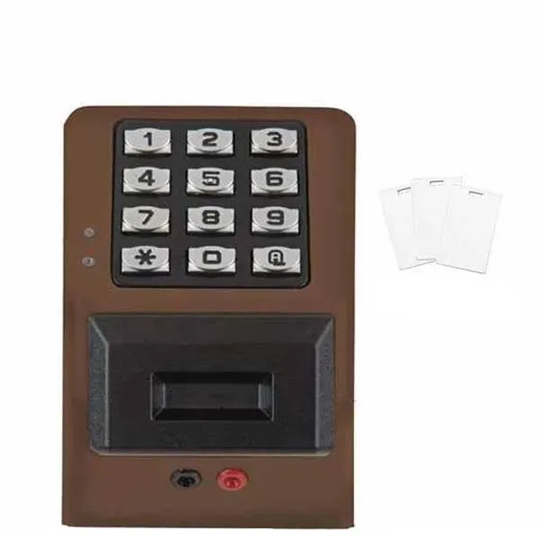 Alarm Lock Trilogy - PDK3000 - Weatherproof Digital PROX Access Control Keypads w/ Audit Trail - 10B - Oil Rubbed Bronze