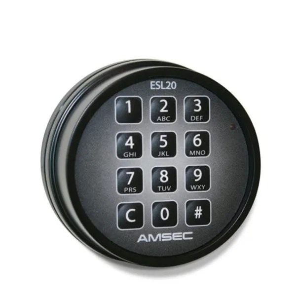 American Security - ESL20 - Electronic Safe Lock - Keypad - UL Listed - Black