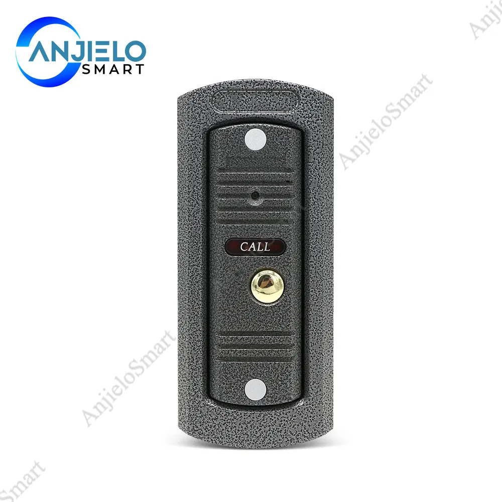 AnjieloSmart 7'' Intercom for Home HD Wired Video Doorbell  Monitor  IR Night Vision Motion Sensor for Home Security 1200TVL Camera