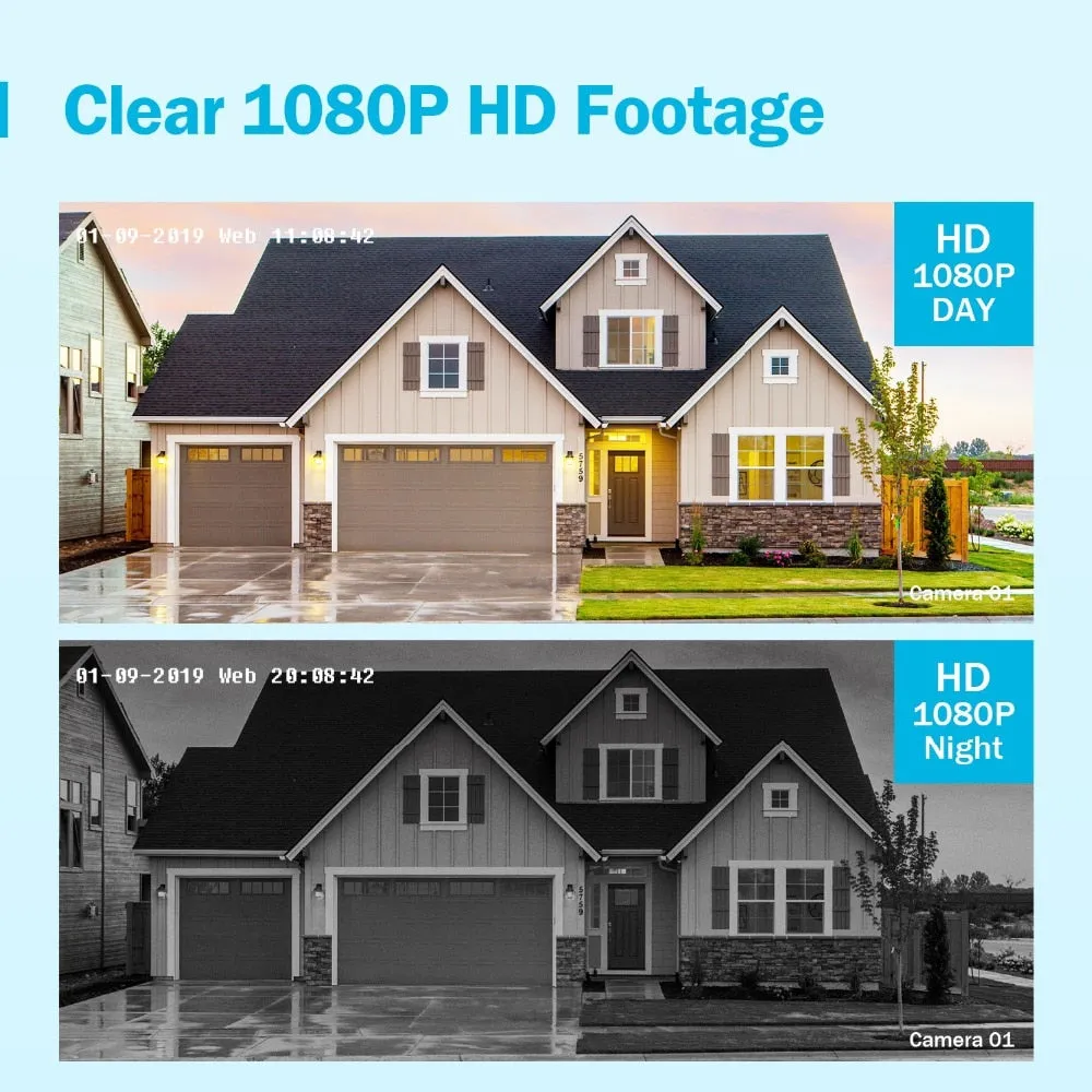 Annke 16CH 3MP H.265  5in1 CCTV DVR 16PCS 1080P Security Camera PIR Detection Outdoor Camera Home Video Surveillance System Kit