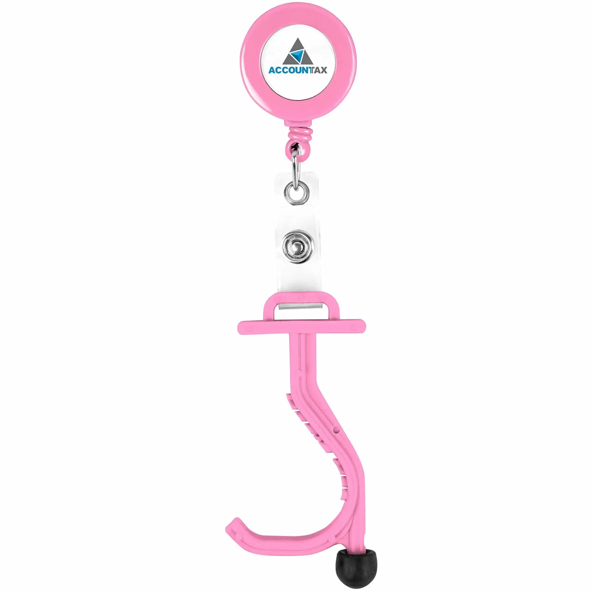 Anti-Germ Utility Tool with Retractable Badge Holder