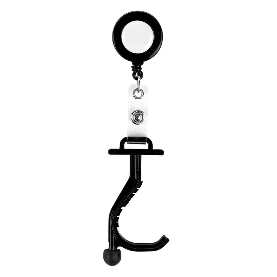 Anti-Germ Utility Tool with Retractable Badge Holder