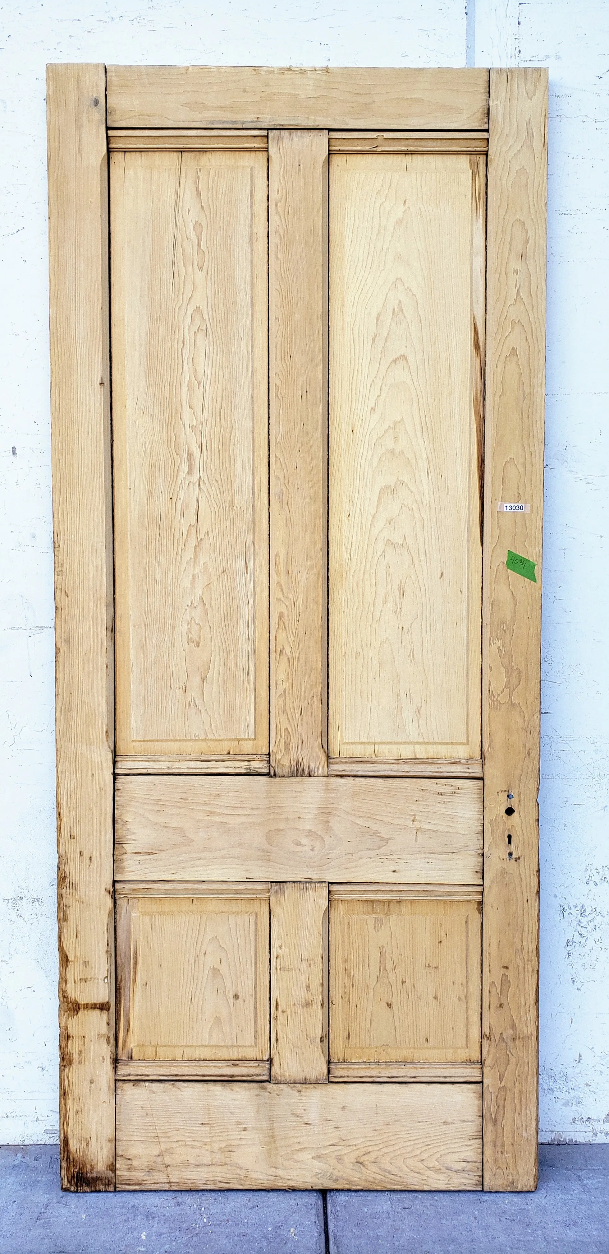 Antique Single 4 Panel Wooden Door