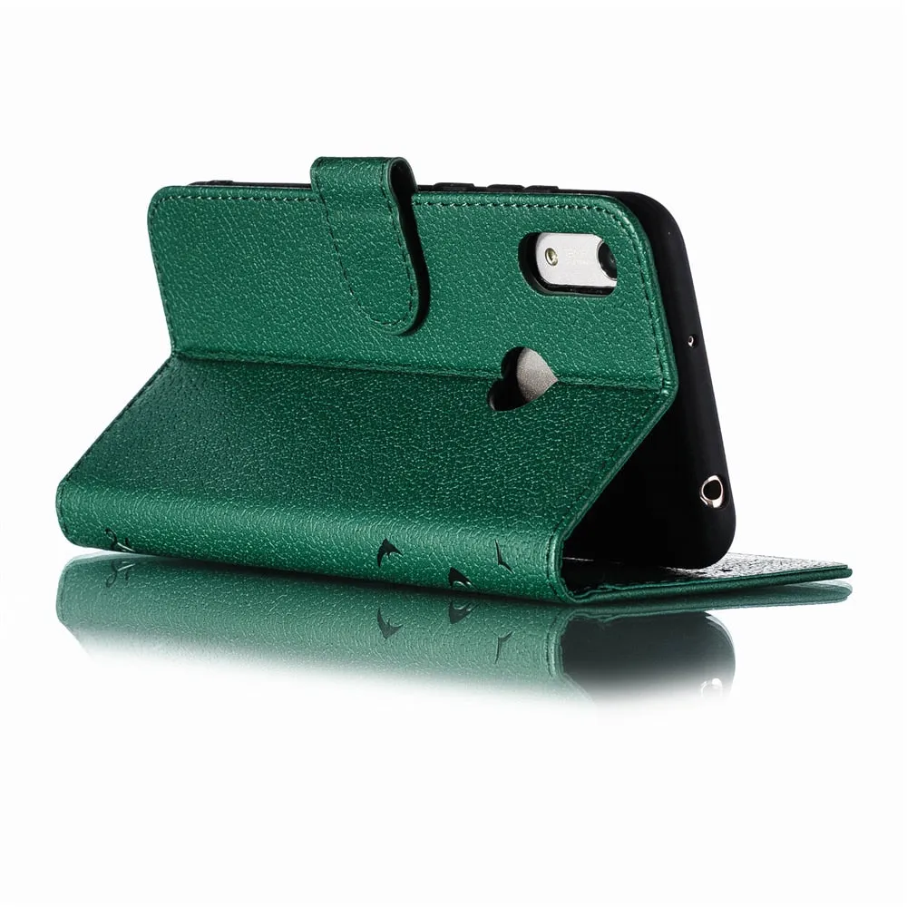 Anymob Huawei Honor Brown Leather Cases Flip Wallet Cover Phone Cover Protection