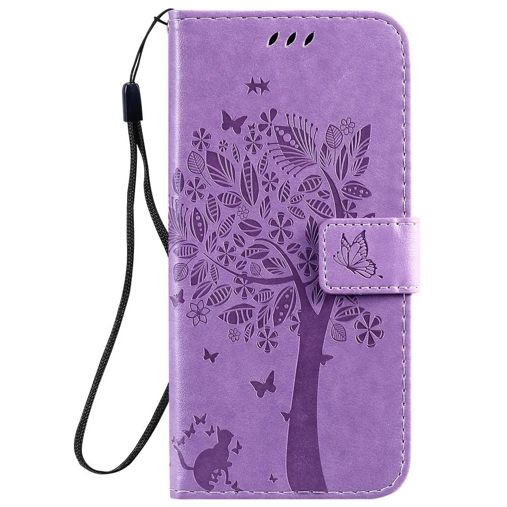 Anymob Huawei Phone Case Green Butterfly Design Flip Leather Wallet Phone Cover